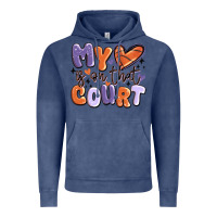 Vintage Denim my heart is on that court Vintage Hoodie - MaliasSmallBusiness