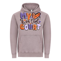 Vintage Zinc my heart is on that court Vintage Hoodie - MaliasSmallBusiness