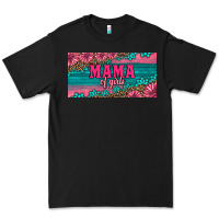 Black pink roses mama of girls license plate Premium Tee - Artiststas