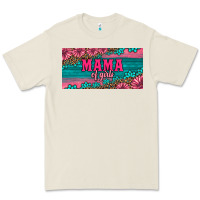Pink Roses Mama Of Girls License Plate Premium Tee | Teevron
