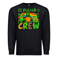 Black St. Patrick's Day crew Premium Sweatshirt - OliviaCreatesArt