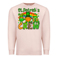 Pale Pink St. Patrick's Day crew Premium Sweatshirt - OliviaCreatesArt