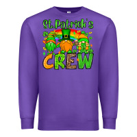 Purple St. Patrick's Day crew Premium Sweatshirt - OliviaCreatesArt