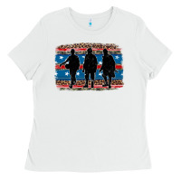 White armed forces day soldier Ladies Tee - Artiststas