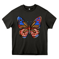 Asphalt 4th of july butterfly Heavy Core Tee - BundleAndBundleShop