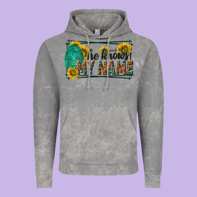 He Knows My Name Isaiah 43 1 Vintage Hoodie Designed By Nancycooperartshop