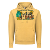 Vintage Mustard he knows my name isaiah 43 1 Vintage Hoodie - NancyCooperArtShop