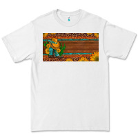 White custom cowboy boots sunflowers and cactus license plate Premium Tee - Artiststas