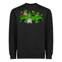 Black st patrick's gnomes farm truck Heavyweight Sweatshirt - Jasminsmagicworld