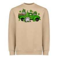 Mushroom st patrick's gnomes farm truck Heavyweight Sweatshirt - Jasminsmagicworld