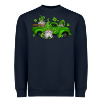 Navy st patrick's gnomes farm truck Heavyweight Sweatshirt - Jasminsmagicworld