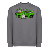 Storm st patrick's gnomes farm truck Heavyweight Sweatshirt - Jasminsmagicworld