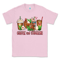 Bubblegum Pink chicken   coffee cups Classic Tee - MaliasSmallBusiness