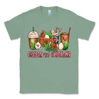 Sage chicken   coffee cups Classic Tee - MaliasSmallBusiness