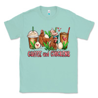 Seafoam chicken   coffee cups Classic Tee - MaliasSmallBusiness