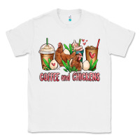 White chicken   coffee cups Classic Tee - MaliasSmallBusiness