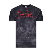 Cloud Black christmas teacher Vintage Tee - MaliasSmallBusiness