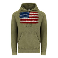 Vintage Olive Distressed American Flag Vintage Hoodie - Jasminsmagicworld