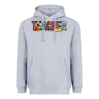 Heather Grey teacher Heavyweight Hoodie - OliviaCreatesArt