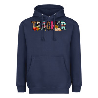 Navy teacher Heavyweight Hoodie - OliviaCreatesArt