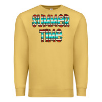 Antique Gold summer time serape doodle Premium Sweatshirt - CowCowDesign