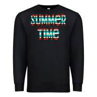 Black summer time serape doodle Premium Sweatshirt - CowCowDesign