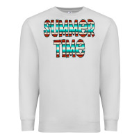 Dove Grey summer time serape doodle Premium Sweatshirt - CowCowDesign