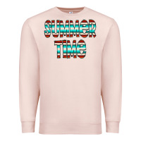 Pale Pink summer time serape doodle Premium Sweatshirt - CowCowDesign