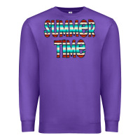 Purple summer time serape doodle Premium Sweatshirt - CowCowDesign