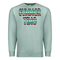 Seafoam summer time serape doodle Premium Sweatshirt - CowCowDesign