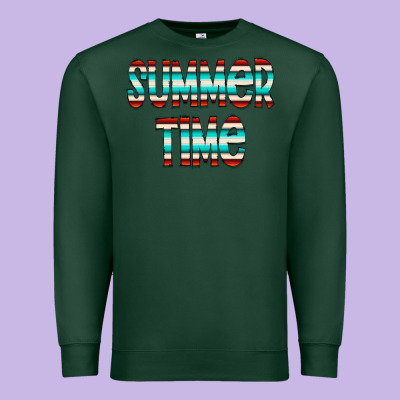 Summer Time Serape Doodle Premium Sweatshirt Designed By Cowcowdesign