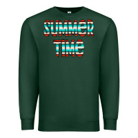 Sports Green summer time serape doodle Premium Sweatshirt - CowCowDesign