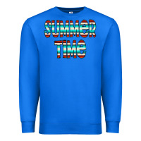 True Royal summer time serape doodle Premium Sweatshirt - CowCowDesign