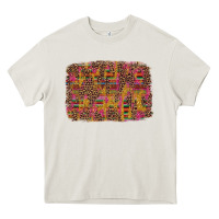 Cream cinco de mayo leopard glitter Heavy Core Tee - Artiststas