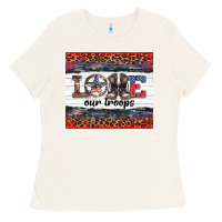 Armed Forces Day Love Our Troops Ladies Tee | Teevron