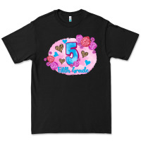 Black back to school flowers fifth grade 3200x2400 Premium Tee - AdoDesignShop