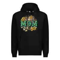 Black Aztec Mom Mother's Day Premium Hoodie - CowGirlArtShop