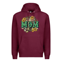 Burgundy Aztec Mom Mother's Day Premium Hoodie - CowGirlArtShop