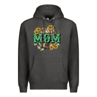 Charcoal Heather Aztec Mom Mother's Day Premium Hoodie - CowGirlArtShop