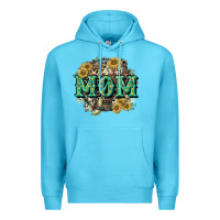 Ocean Blue Aztec Mom Mother's Day Premium Hoodie - CowGirlArtShop