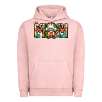 Pigment Salmon Mom Cowboy Gnome Urban Hoodie - CowhideDigitalArt