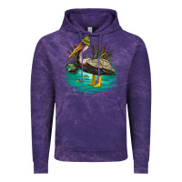 Cloud Purple fishing pelican camp Vintage Hoodie - NancyCooperArtShop