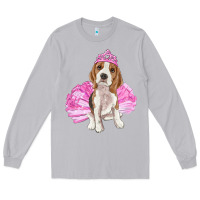 Moon Dust Balerina beagle with tutu Long Sleeve Tee - RanaPortraitStore