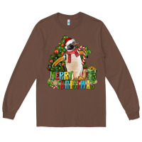 Chestnut Merry Christmas Penguin Long Sleeve Tee - LillyAllenDesigns