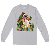 Moon Dust Merry Christmas Penguin Long Sleeve Tee - LillyAllenDesigns