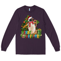 Plum Merry Christmas Penguin Long Sleeve Tee - LillyAllenDesigns