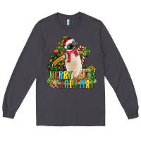 Smoke Merry Christmas Penguin Long Sleeve Tee - LillyAllenDesigns
