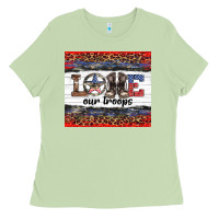 Matcha armed forces day love our troops Ladies Tee - Artiststas