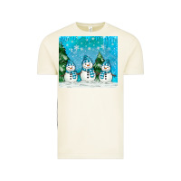 Vintage Arctic snowman Vintage Tee - MaliasSmallBusiness