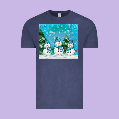 Snowman Vintage Tee Designed By Maliassmallbusiness